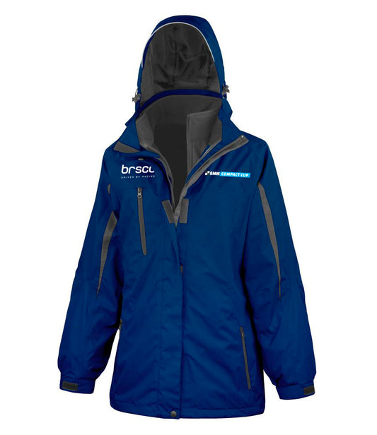 BMW Compact Cup Women's Waterproof 3-in-1 Jacket with Soft Shell Inner