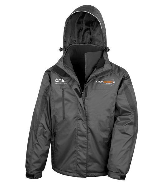 Cooksport Renault Cup Men's Waterproof 3-in-1 Jacket with Soft Shell Inner