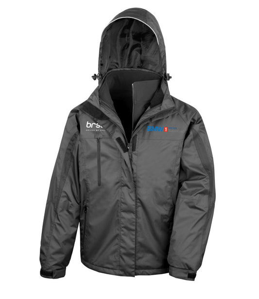 BMW 1 Series Supercup Men's Waterproof 3-in-1 Jacket with Soft Shell Inner
