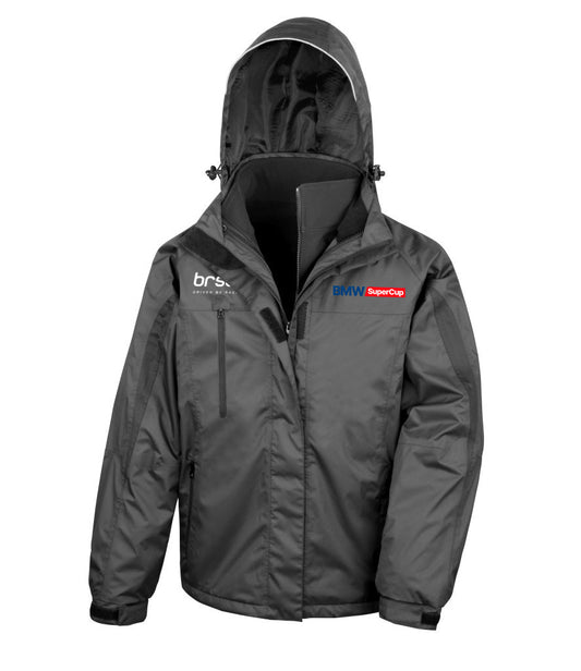 BMW SuperCup Men's Waterproof 3-in-1 Jacket with Soft Shell Inner