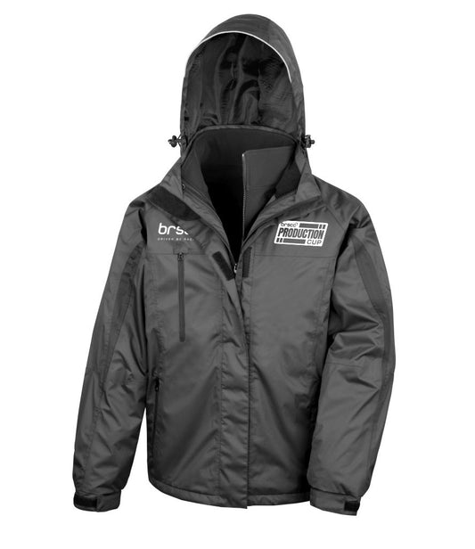 Fix a Wheel Production Cup  Men's Waterproof 3-in-1 Jacket with Soft Shell Inner