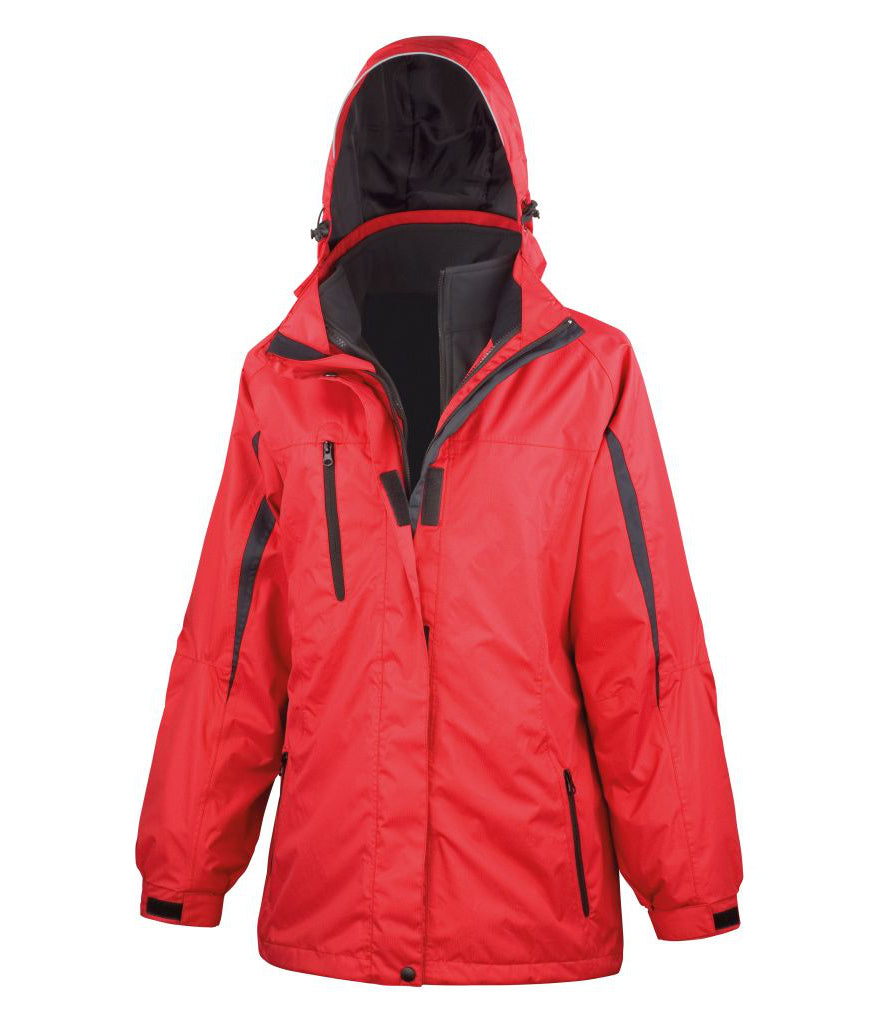 City Car Cup Women's Waterproof 3-in-1 Jacket with Soft Shell Inner