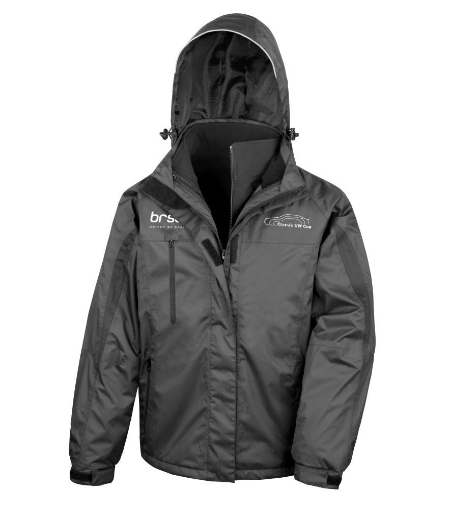 Classic VW Cup Men's Waterproof 3-in-1 Jacket with Soft Shell Inner