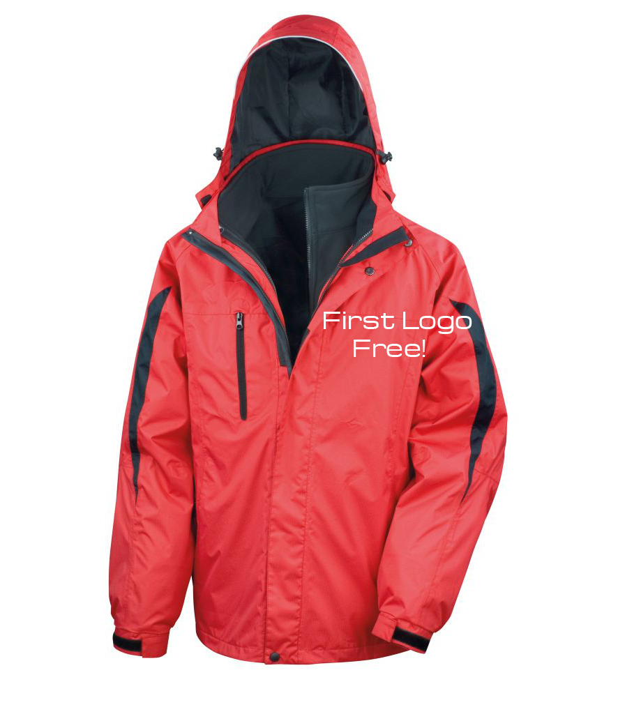 Men's Waterproof 3-in-1 Jacket with Soft Shell Inner